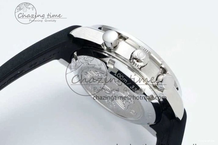0601 SportInspired Speedmaster Racing Master SS HKF Best Edition Blue Black Dial on Black Rubber Strap A 7817